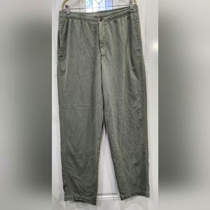 Tommy Bahama green cotton pull on  pants men's size Large Tall